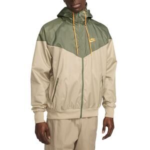 NWT Nike Men Sportswear Windrunner, Khaki/Medium Olive-Size 2XL